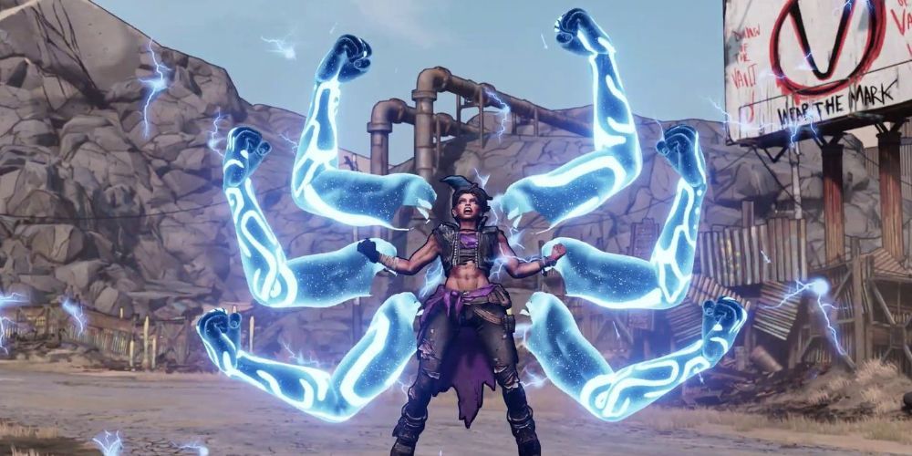 Borderlands 3's Amara is one of the few vault hunters with powerful melee attacks
