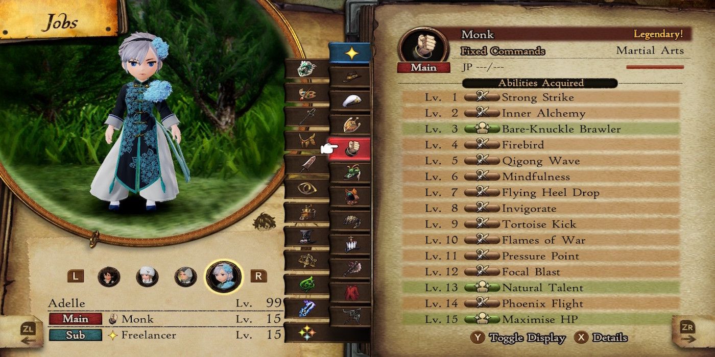 Bravely Default 2 gameplay screenshot