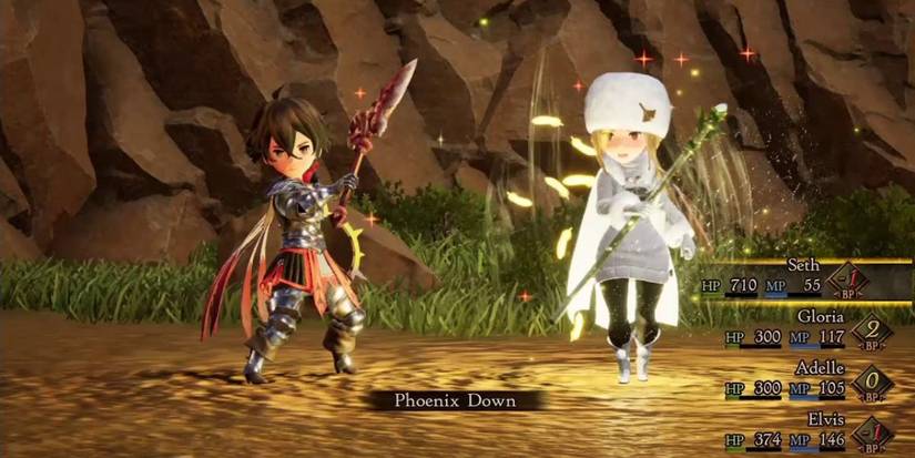 Bravely Default 2 Gloria White Mage