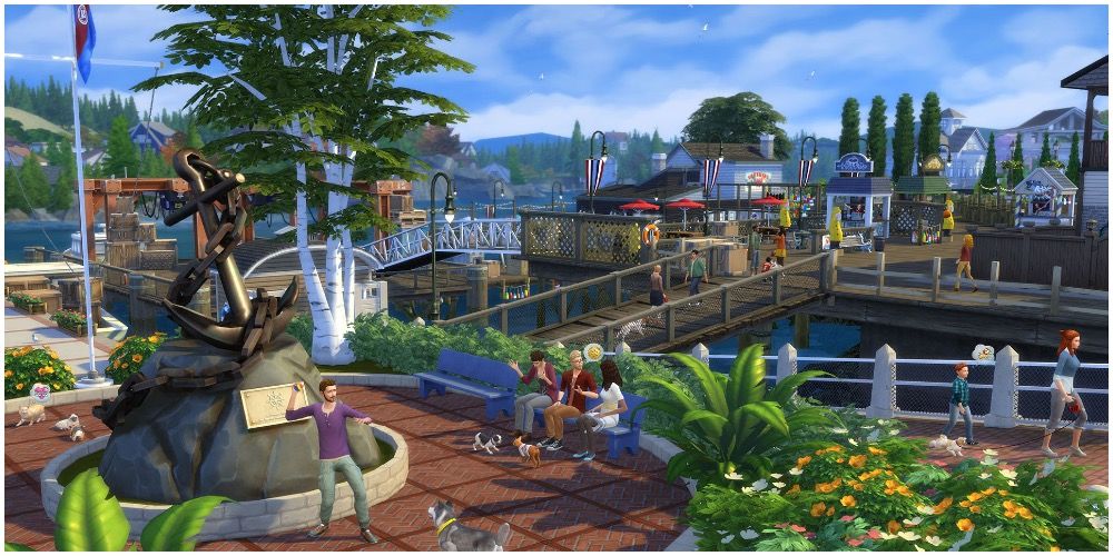 The downtown area located in Brindleton Bay