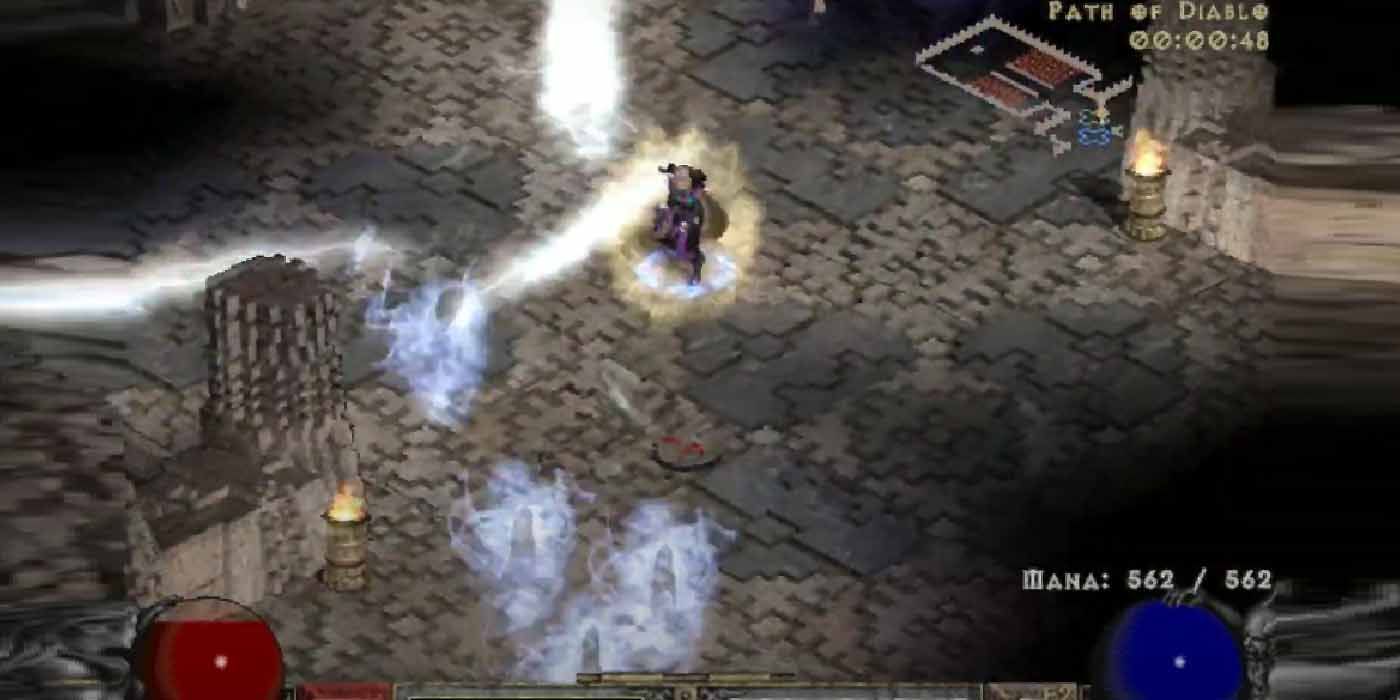 Burning Souls attacking the player in Diablo 2.