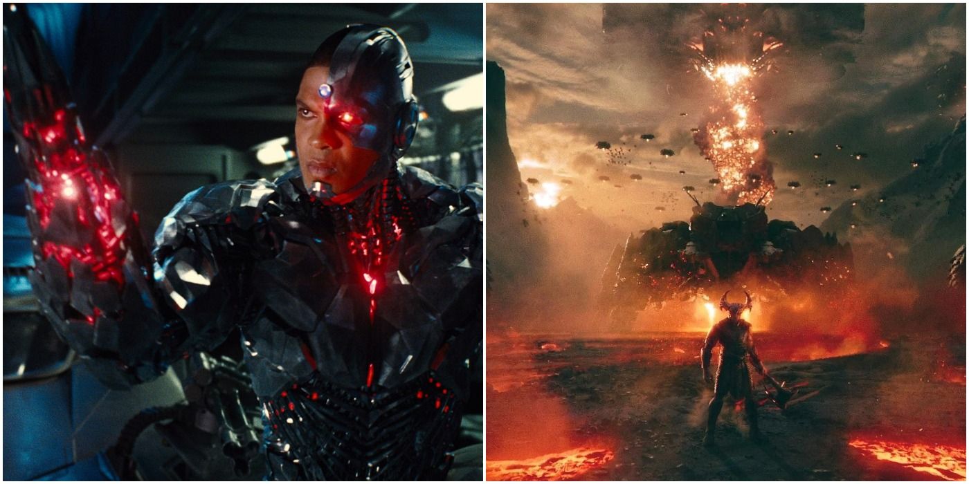 Cyborg and Steppenwolf's invasion in Justice League
