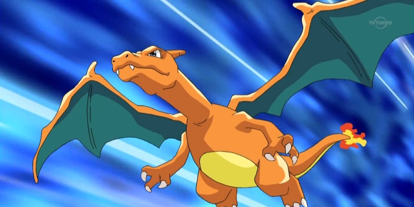 Charizard flying really fast