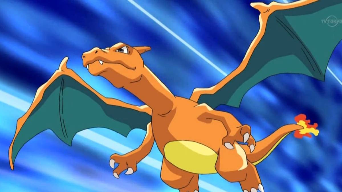 Charizard flying really fast