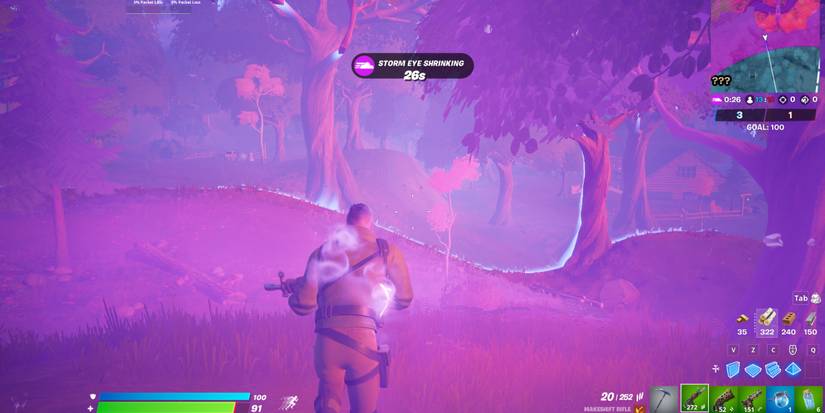 Player Running From the Storm