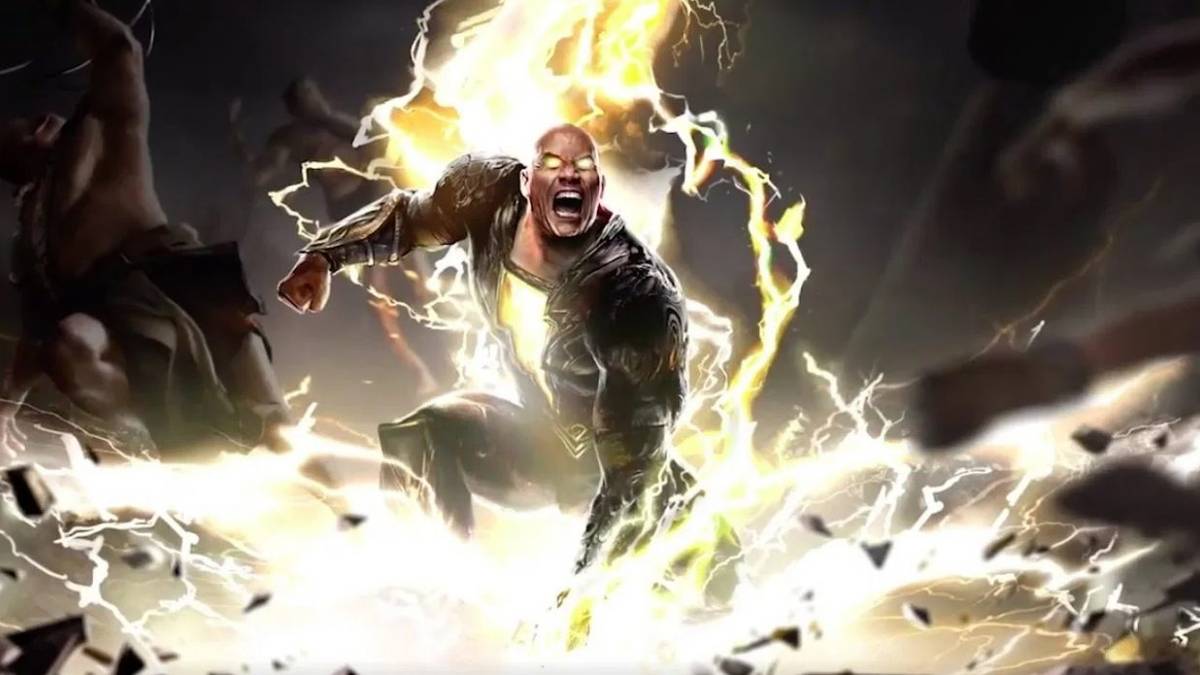 Concept art of Dwayne Johnson as Black Adam