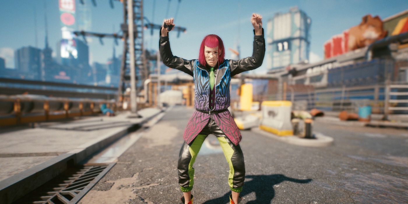 Cyberpunk 2077 Female V in Weird Clothing