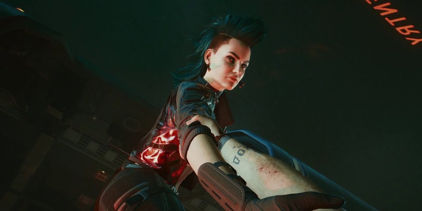 Cyberpunk 2077 Young Rogue Reaching Out To Johnny