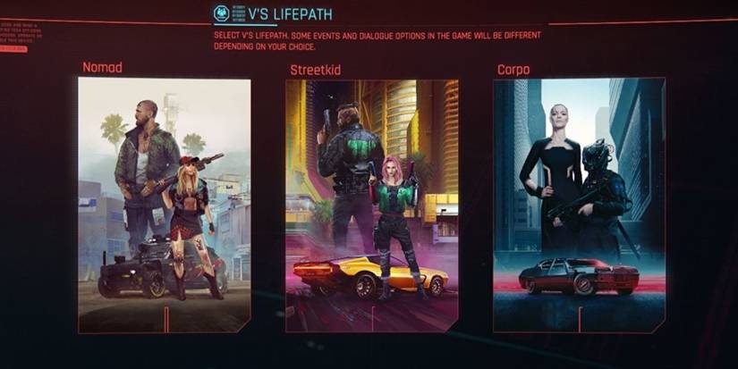 Cyberpunk 2077 Life Paths
