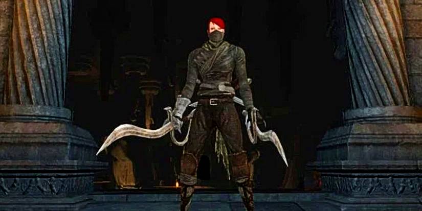 curved sword boss weapon.