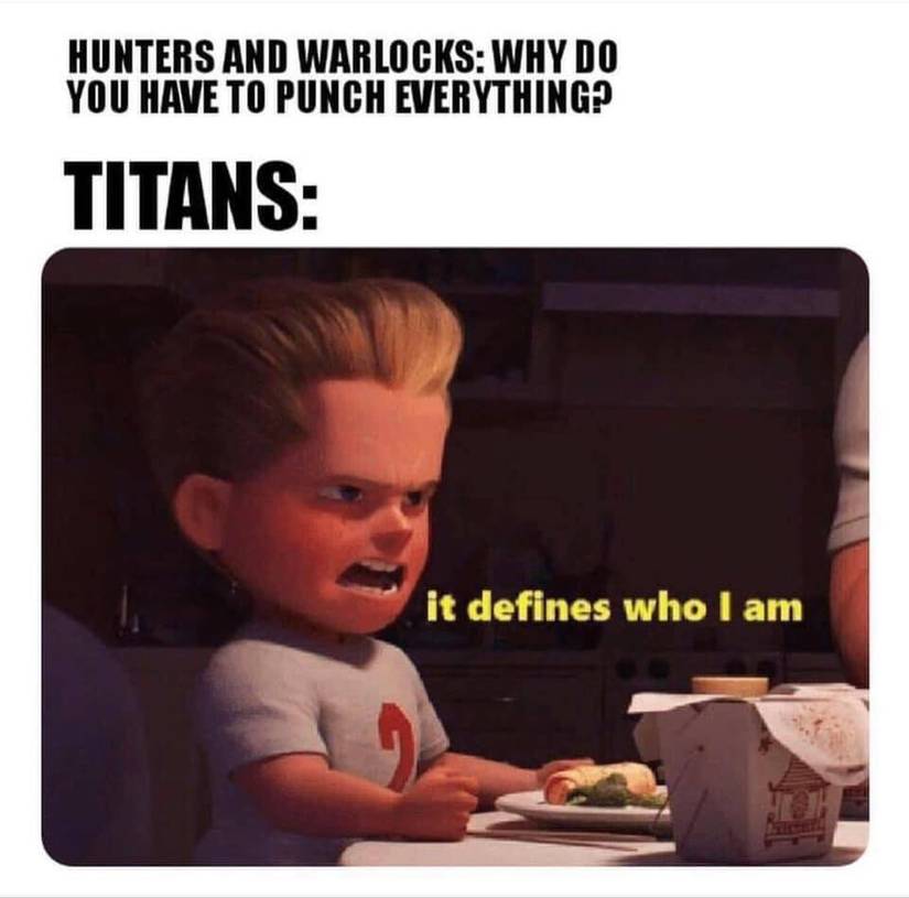 Flash from the Incredibles expressing his love for punching in Destiny 2