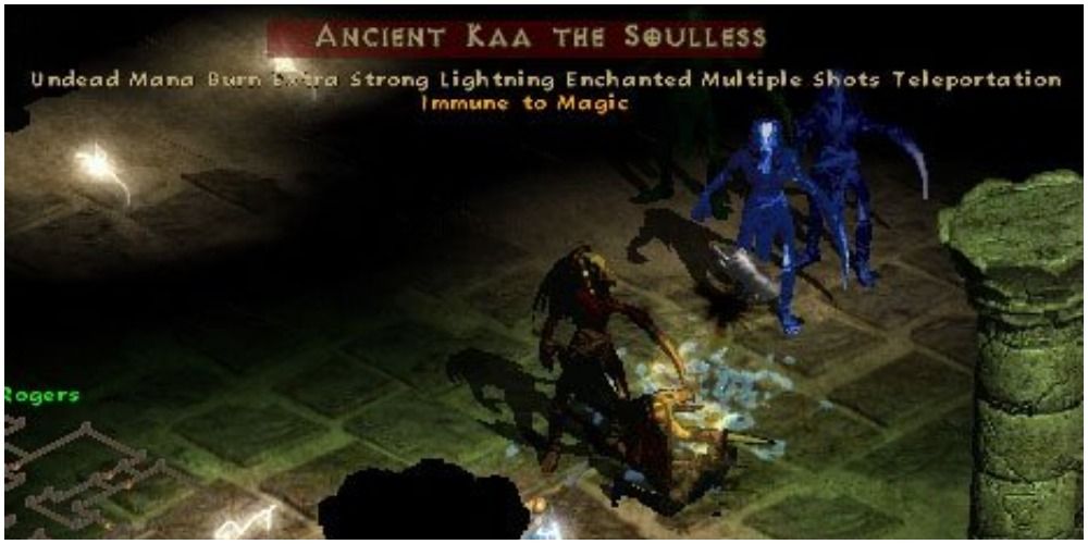Diablo 2 Ancient Kaa With The Multiple Shots Bonus
