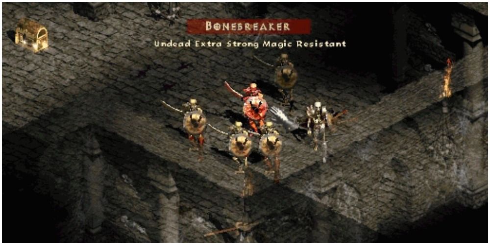 Diablo 2 Bonebreaker With His Horde