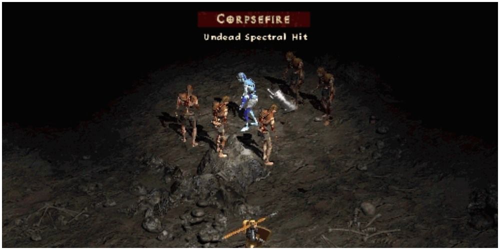 Diablo 2 Corpsefire Group With The Spectral Hit Bonus
