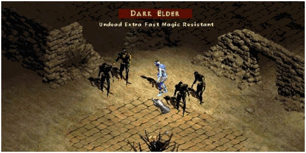 Diablo 2 Dark Elder By A Wall In The Desert
