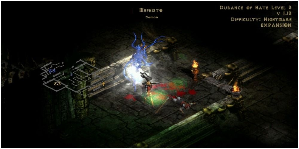 Diablo 2 Defeating Mephisto Death Animation