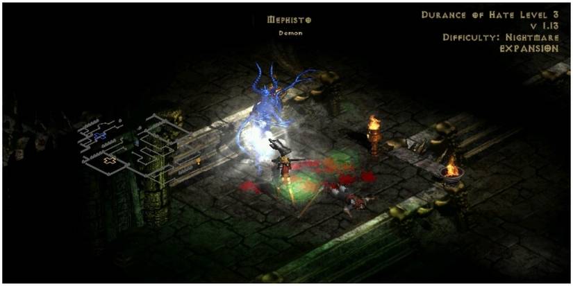 Diablo 2 Defeating Mephisto Death Animation