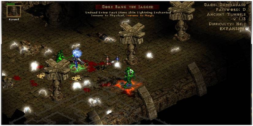 Diablo 2 Fighting A Monster That Is Immune To Both Physical And Magic