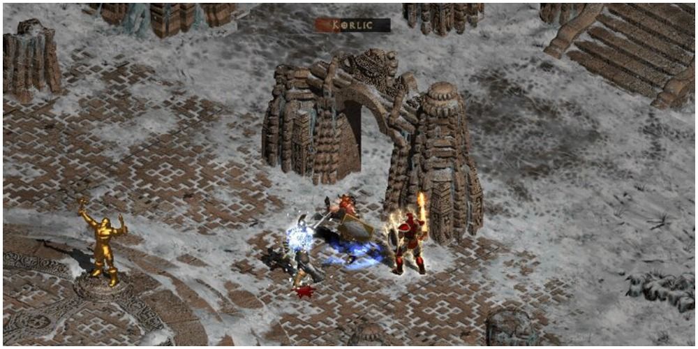 Diablo 2 Fighting Against Korlic In Melee Combat