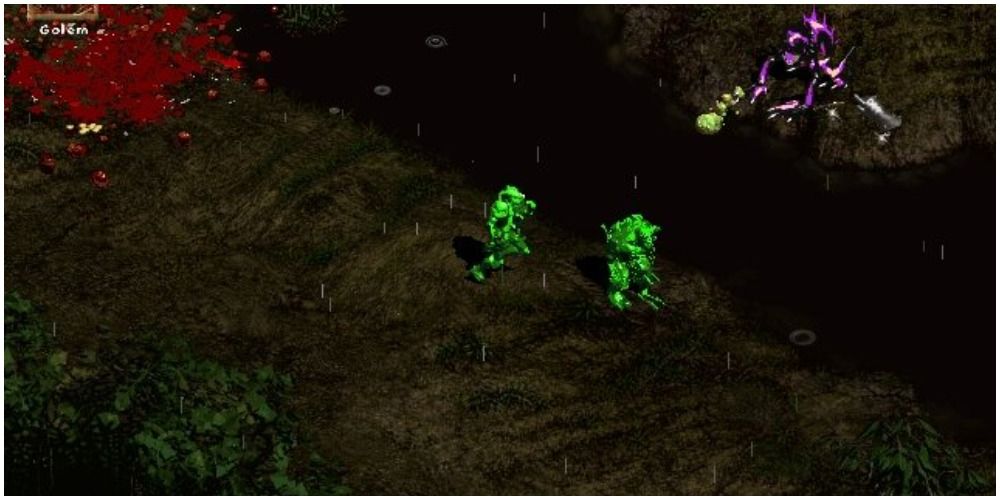 Diablo 2 Getting Poisoned By A Unique Golem