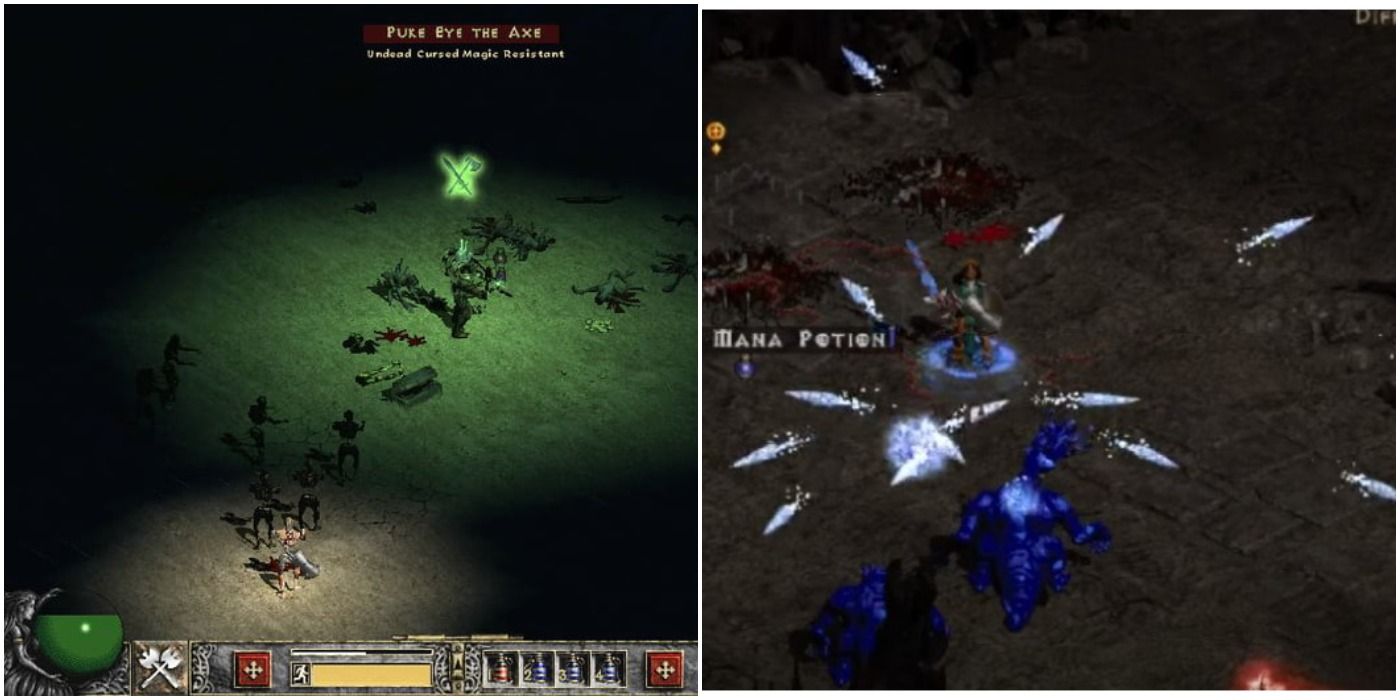 Diablo 2 Unique Monsters Collage Puke Axe And Frozen Orb