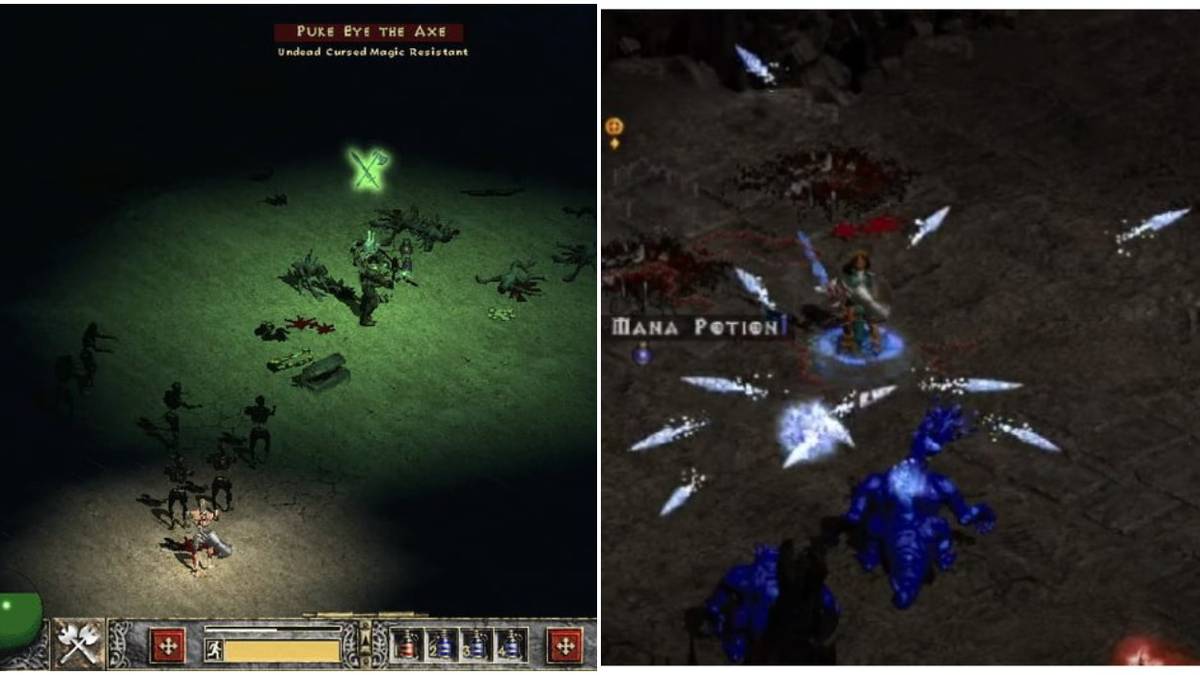 Diablo 2 Unique Monsters Collage Puke Axe And Frozen Orb