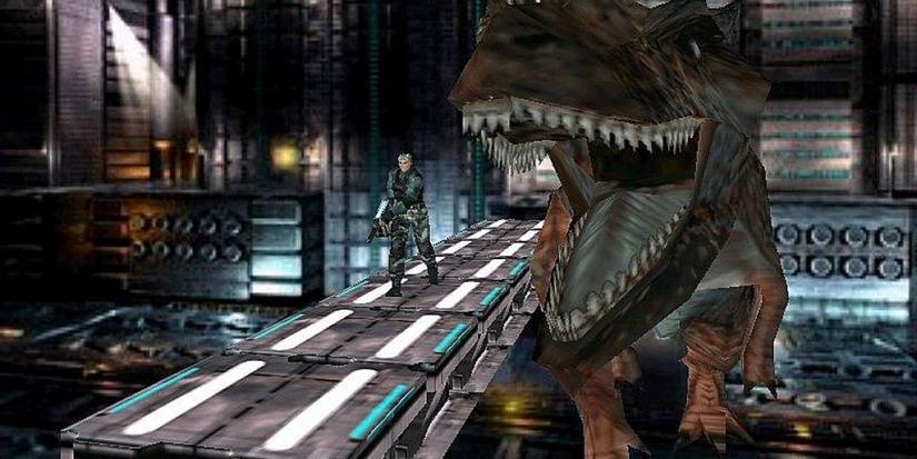 Dino crisis 2 running from dinosaur