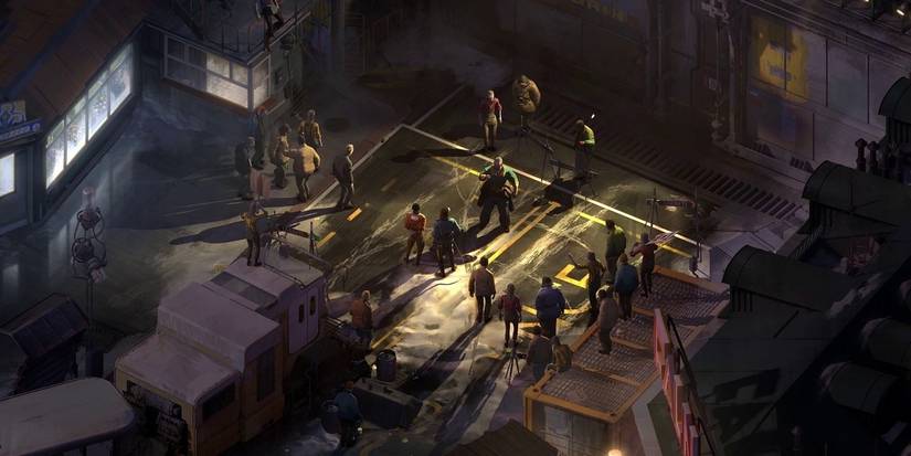 A prominent cutscene in Disco Elysium