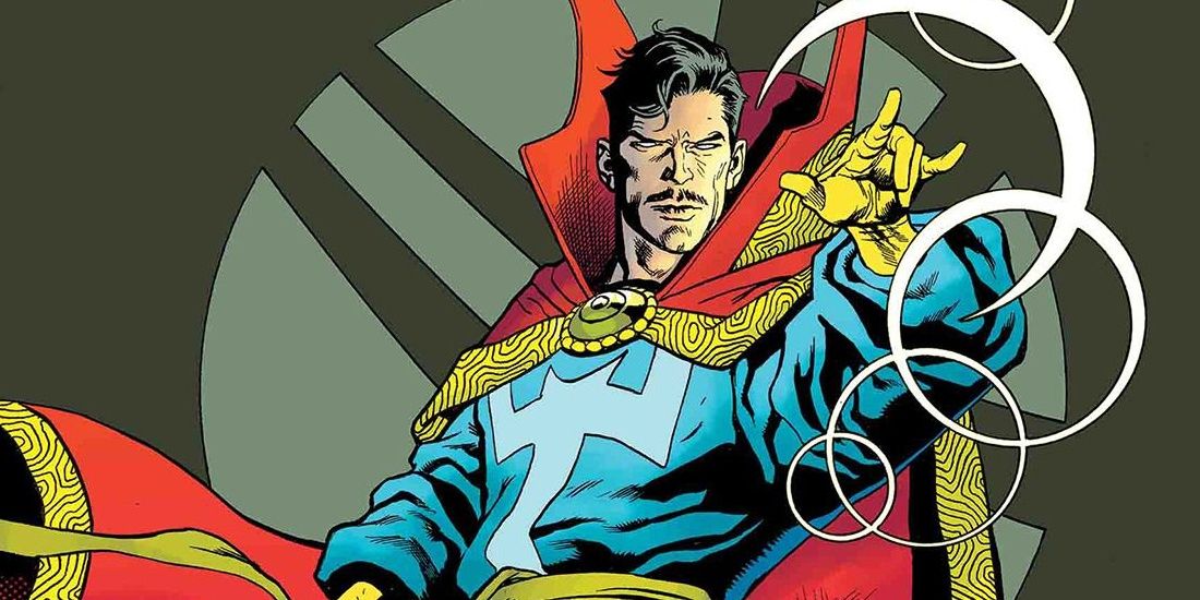 Doctor Strange casts a spell in the Marvel comics