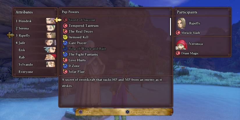 Dragon Quest 11 Attributes