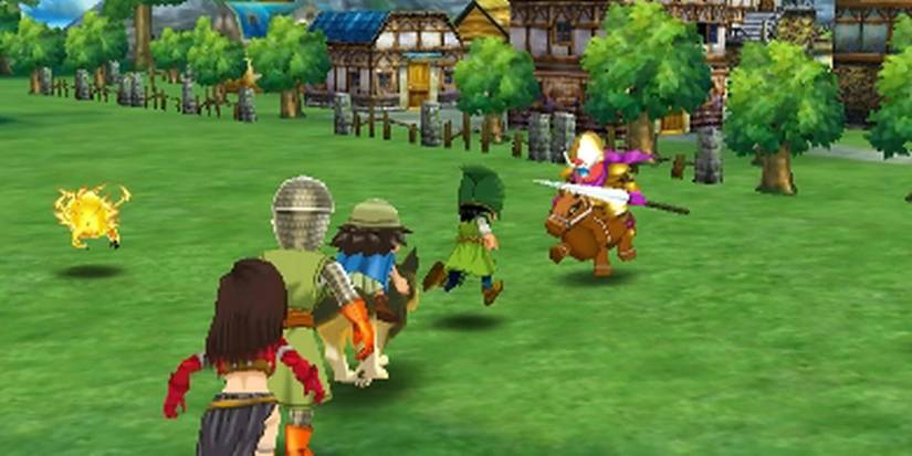 A gameplay screenshot from Dragon Quest 7