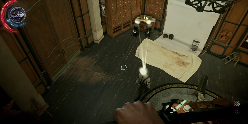 Emily sets up a Domino effect on enemies in Dishonored 2