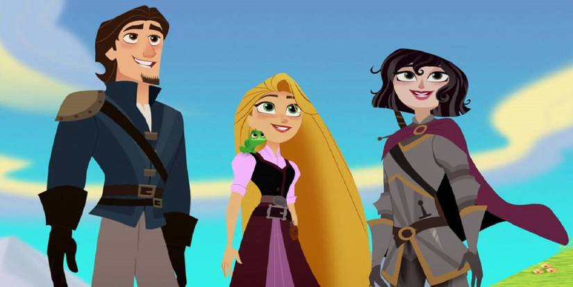 Eugene, Rapunzel, and Cassandra