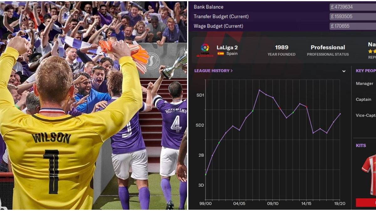 Football Manager 2021 Goalkeeper Celebrating and Home Screen of Almeria FC