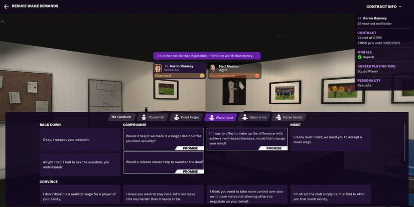 Football Manager 21 - player chat