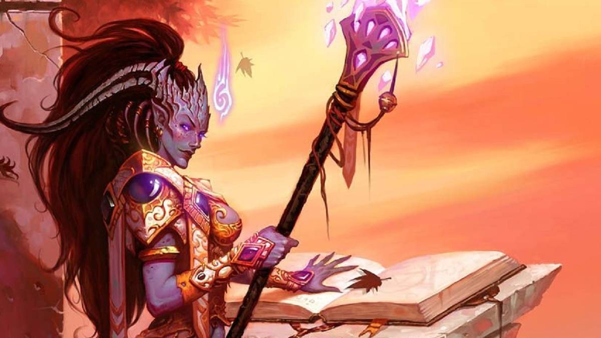 draenei mage tcg art