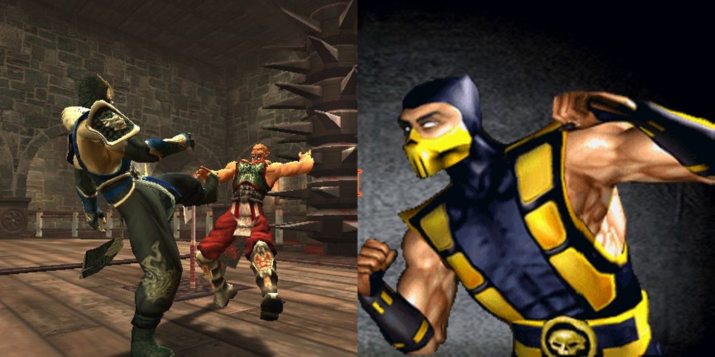 Compare Mortal Kombat graphics MK4 and Gold versions 