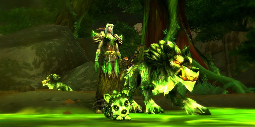 Felbound Wolf Rarest Obtainable Hunter Pets Shadowlands Beast Master World of Warcraft