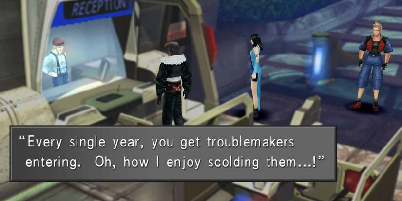 Final Fantasy 8 Balamb Garden Front Gate Squall Rinoa Zell Troublemakers