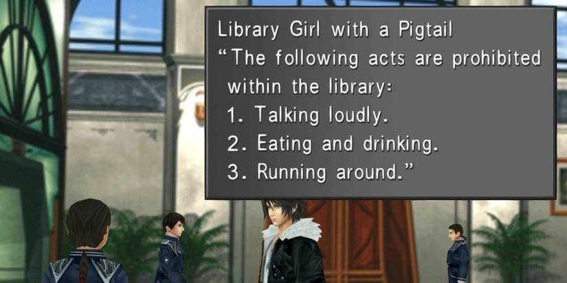Final Fantasy 8 Balamb Garden Library Rules