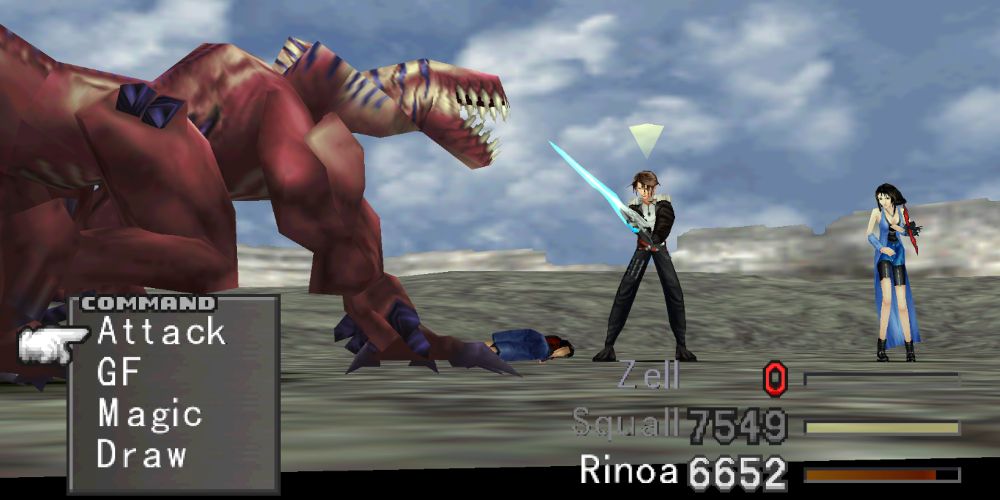Final Fantasy 8 Tri-Face Battle Zell Squall Rinoa