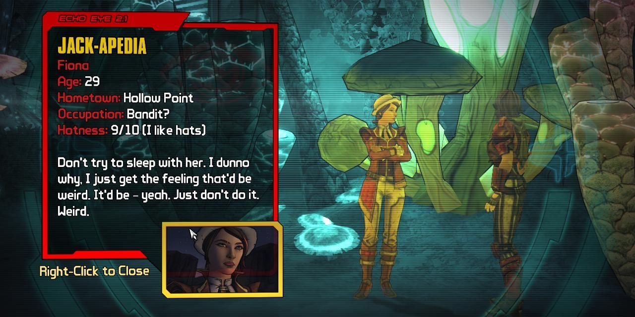 Scanning Fiona With Echo Eye In Tales From The Borderlands