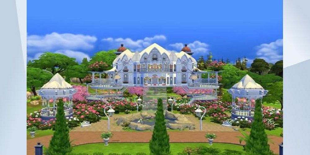 The Sims 4 Flower Castle Daytime