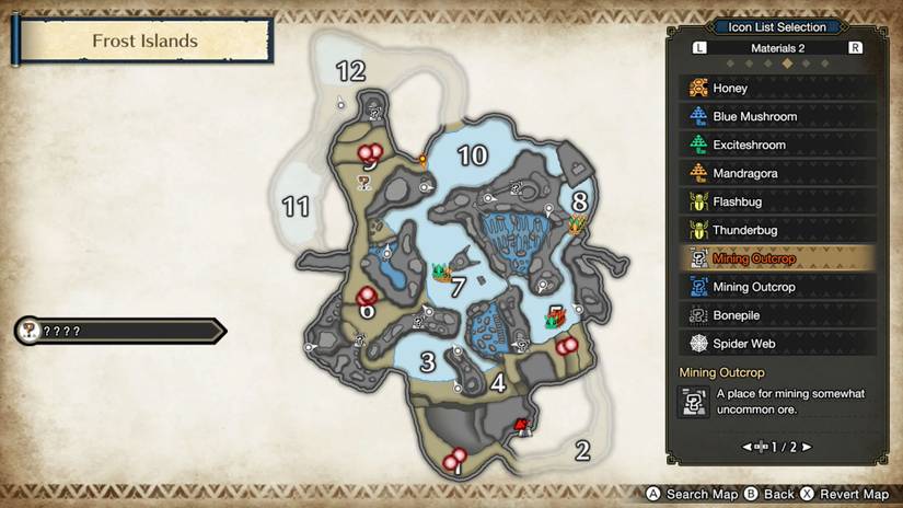 White Mining Outcrop Locations