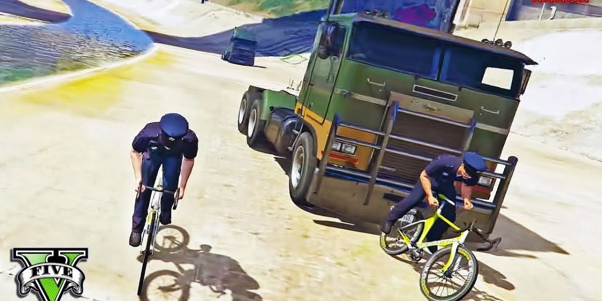 Bikes vs trucks seems like an unfair game mode in gta online but it is a blast