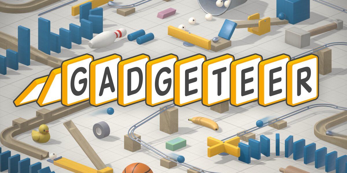 Gadgeteer logo with tools behind