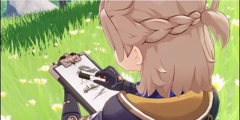 Genshin Impact Albedo Drawing