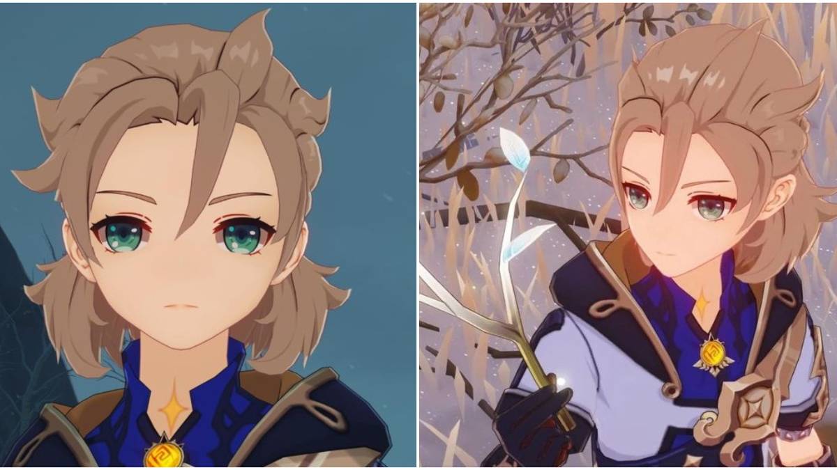 Genshin Impact Albedo Face And Plant