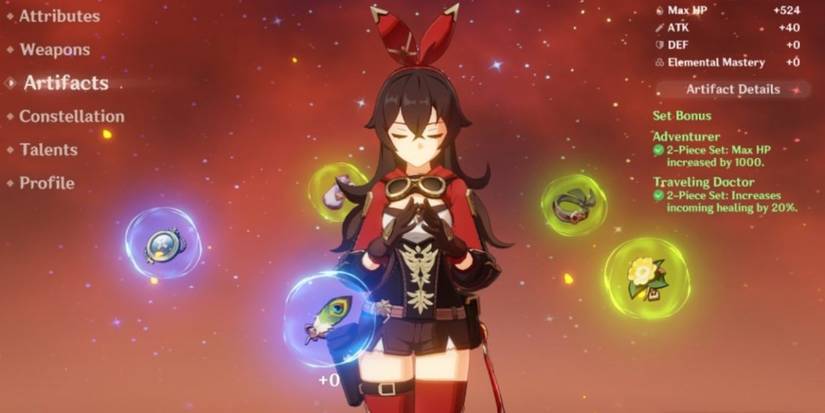 Genshin Impact Amber Artifacts