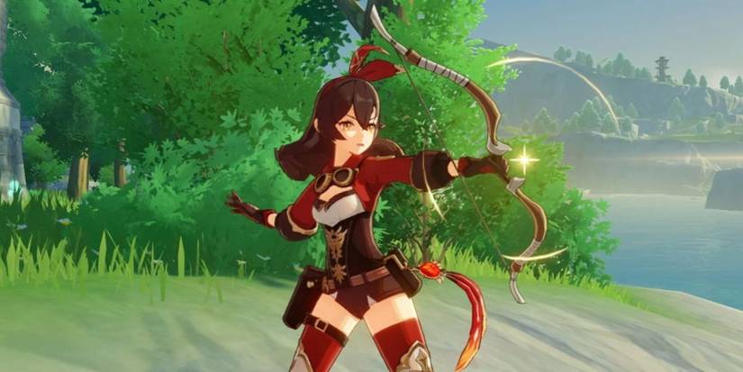 Genshin Impact Amber Battle Stance